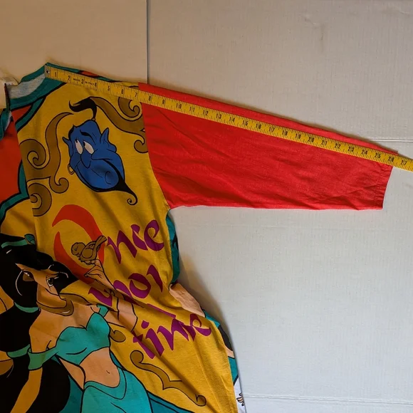 Disney Rare Aladdin, Jasmine, Genie Vintage Night Shirt - Picture 6 of 9